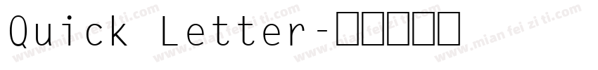 Quick Letter字体转换